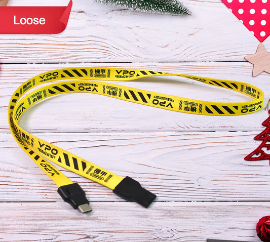 2 In 1 Lanyard Strap Usb Charging Cable (1 Pc  Loose)