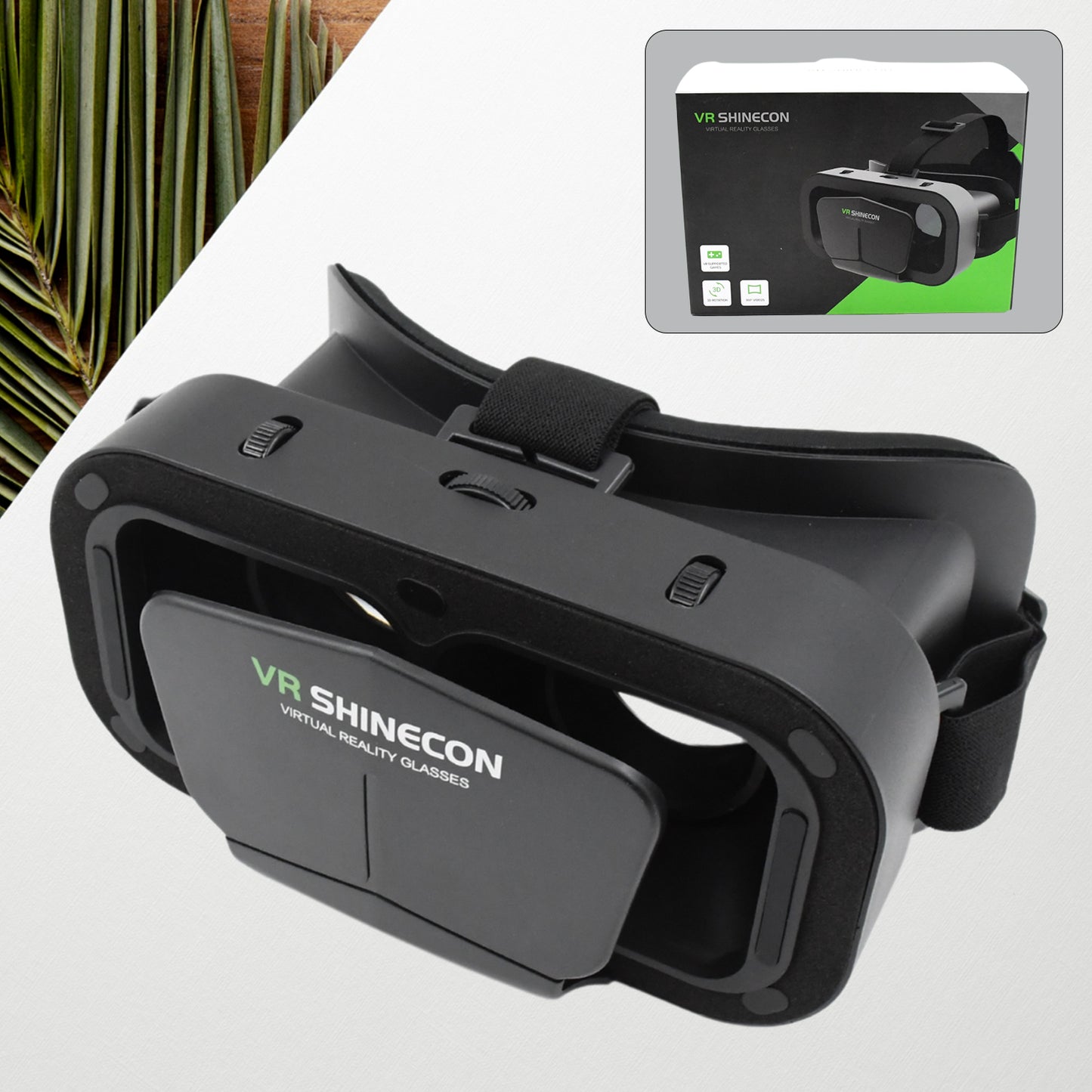 3d Vr Headset Compatible With Iphone  Android Virtual Reality Vr Goggles For 3d Vr Movies Video Games (1 Pc)